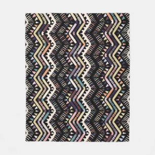 Ikat geometrische Folklore, Stammes Azteken-Muster Fleecedecke