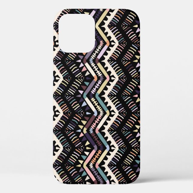 Ikat geometrische Folklore, Stammesaztemuster. Case-Mate iPhone Hülle (Rückseite)