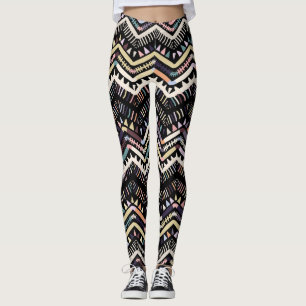 Ikat geometrische Folklore, Stammesaztemuster. Leggings