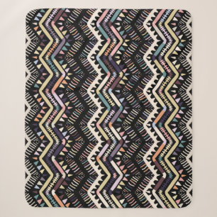 Ikat geometrische Folklore, Stammesaztemuster. Sherpadecke
