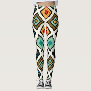 Ikat geometrische, Folklore Stammesstruktur. Leggings