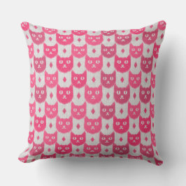 Ikat Ikat rosa Muster Kissen