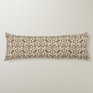 Ikat Maurische Damaske - Beige und Taube Seitenschläferkissen