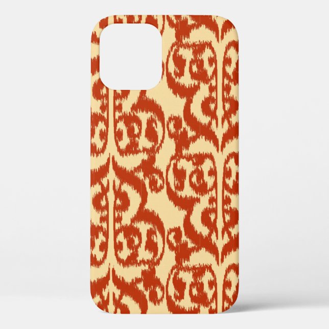 Ikat Moorish Damask - Mandarin orange Case-Mate iPhone Hülle (Rückseite)