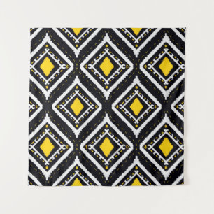 Ikat-Muster ethnischer Stamm-textilen amerikanisch Wandteppich
