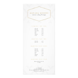 Ikat-Muster in der grauen Designer-Rackkarte Werbekarte