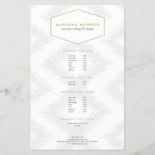 Ikat-Muster in Grau Designer Flyer