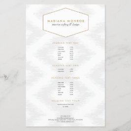 Ikat-Muster in Grau-Designer-Flyer Flyer