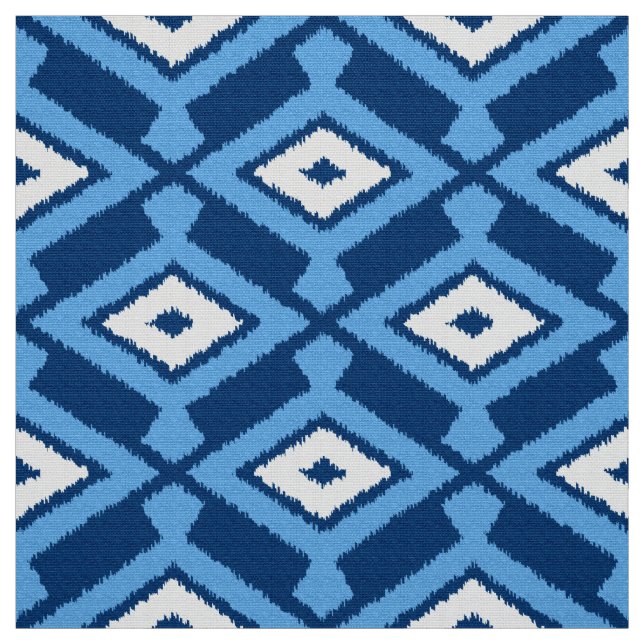 Ikat Muster, Indigo und Denim Blue Stoff (Muster)