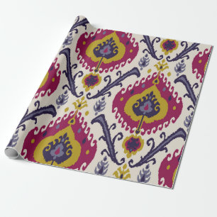 Ikat nahtloser Muster Hintergrund Traditionelles M Geschenkpapier
