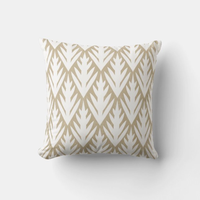 Ikat-Pfeile, Jute Kissen (Vorderseite)