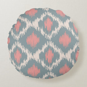 Ikat-Serie Rundes Kissen