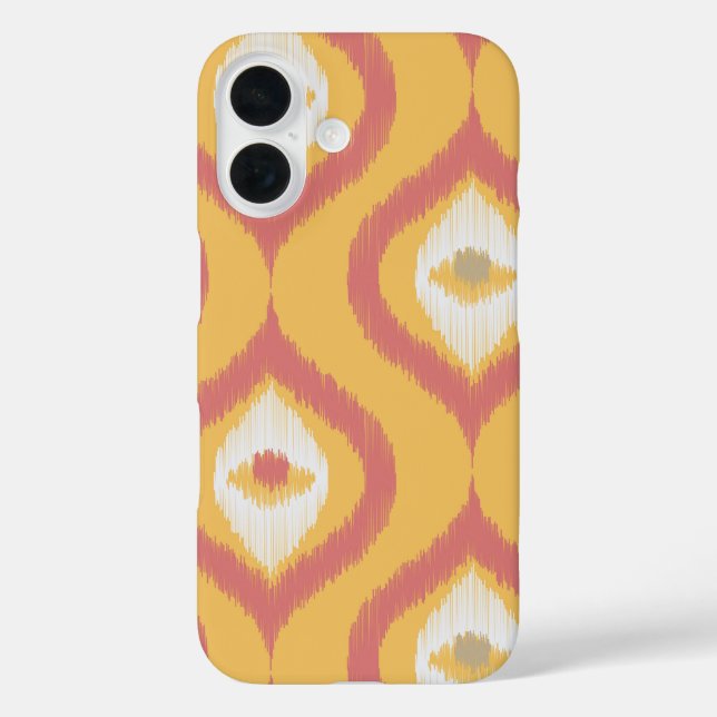 Ikat Series Ogee Orange Case-Mate iPhone Hülle (Rückseite)