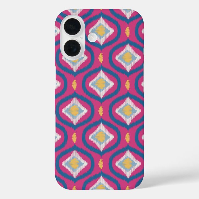Ikat Series Ogee Orange Pink Case-Mate iPhone Hülle (Rückseite)