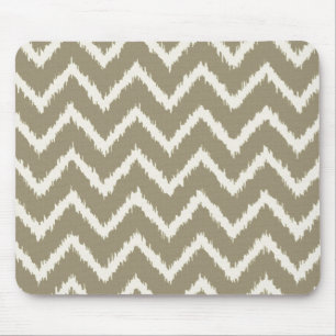 Ikat Sparren - Taupetan und -BEIGE Mousepad