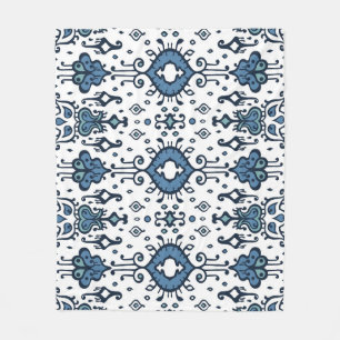 Ikat, Stamm, ethnische nahtlose Ornamente. Fleecedecke