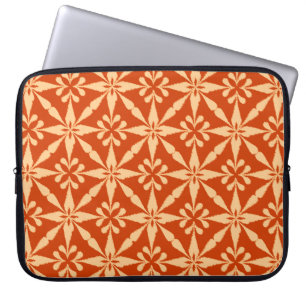 Ikat Star Pattern - Mandarin Orange Laptopschutzhülle