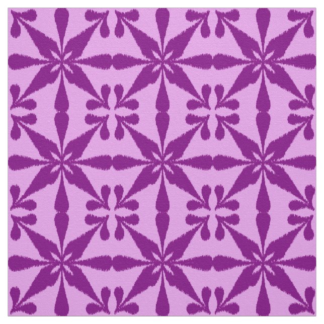 Ikat Star Pattern - Violet und Orchid Stoff (Muster)