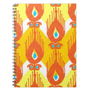 Ikat-Stoffmuster Notizblock