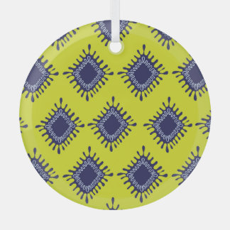 Ikat Tribal: Stilvolles modernes Muster. Ornament Aus Glas