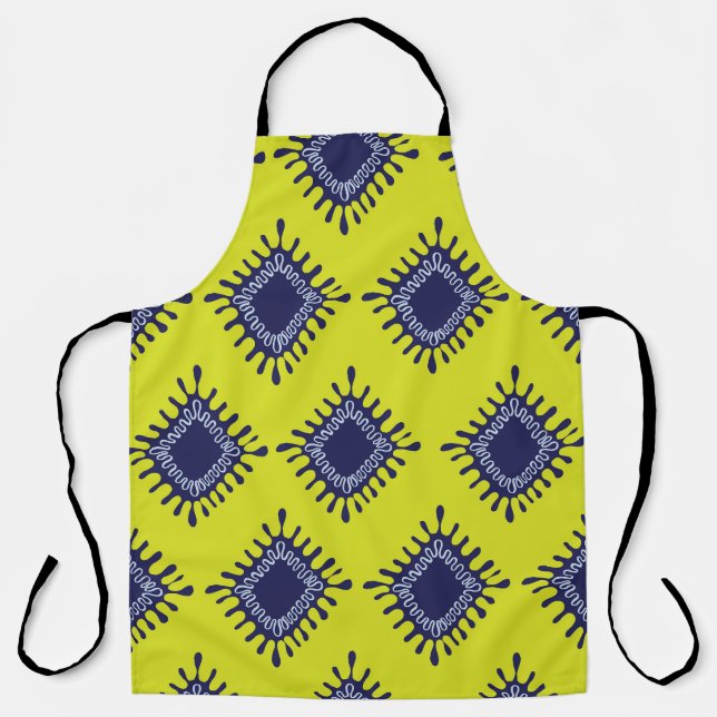 Ikat Tribal: Stilvolles modernes Muster. Schürze (Vorderseite)