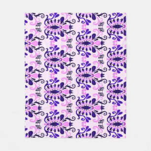 Ikat Watercolor: Tribal Ethnisches Nahtloses Muste Fleecedecke