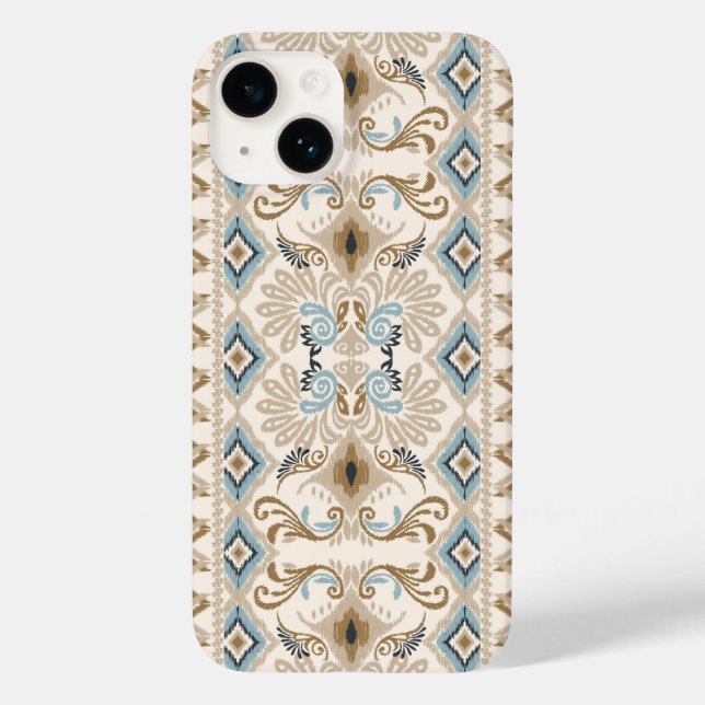 Ikat Zickzack Paisley Case-Mate iPhone Hülle (Rückseite)
