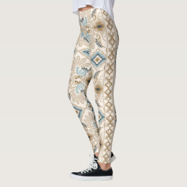 Ikat Zickzack Paisley Leggings
