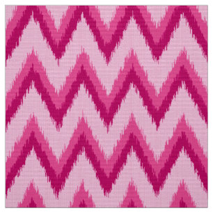 Ikat Zickzack Streifen - pinkfarben und blaß - Stoff
