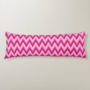 Ikat Zickzack Stripes - Fuchsia und Pink Seitenschläferkissen