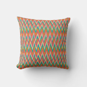 iKat Zigzag Design Gewürzfarben Kissen