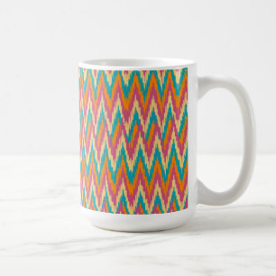 iKat Zigzag Design Gewürzfarben Tasse