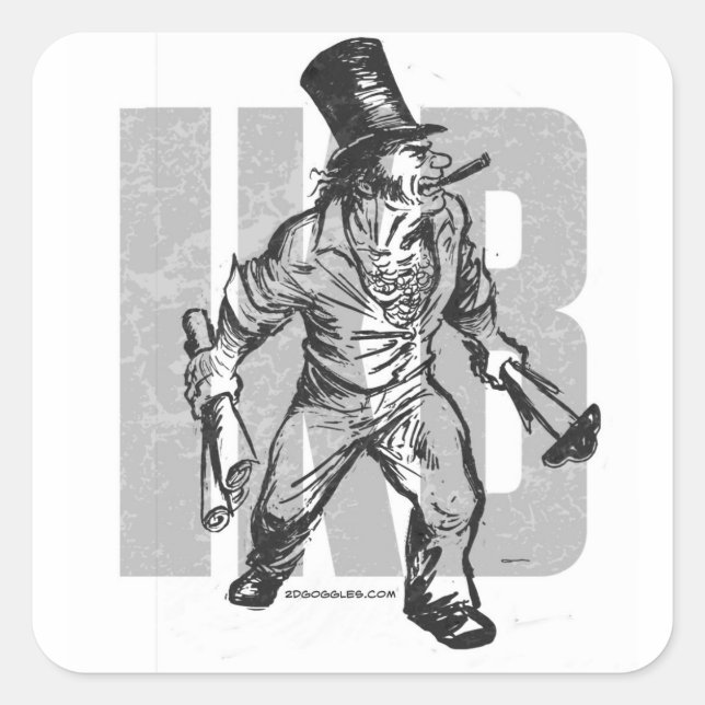 IKB QUADRATISCHER AUFKLEBER (Vorderseite)