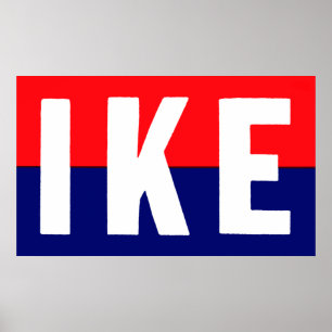 Ike for President 1952 Poster