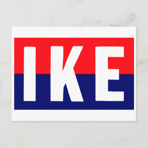Ike for President Postkarte