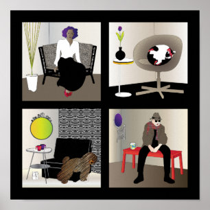 Ikea Interiors Poster - Schwarze Grenze