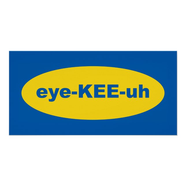 IKEA-Logo-Kunst Poster (Vorderseite)