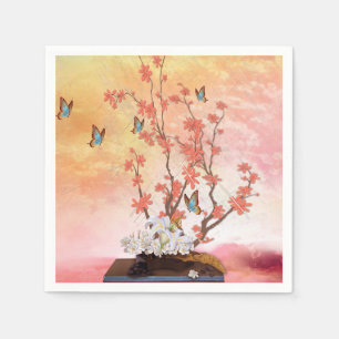 Ikebana-Ausstellung Serviette