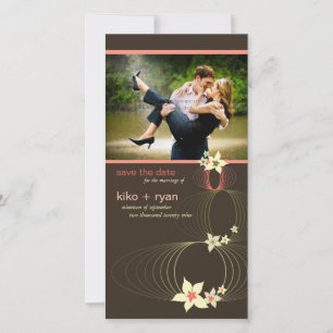 Ikebana Frangipani Pink Tropische Blume Hochzeit Save The Date