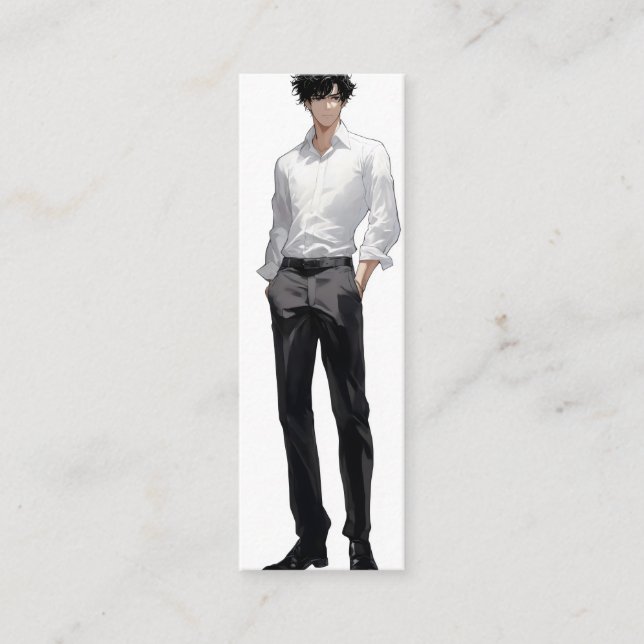 Ikemen Anime Man Mini Visitenkarte (Vorderseite)