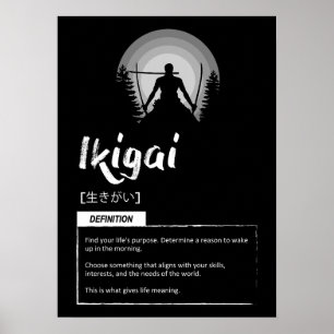 Ikiagai - Japanisches Erfolgskonzept Poster