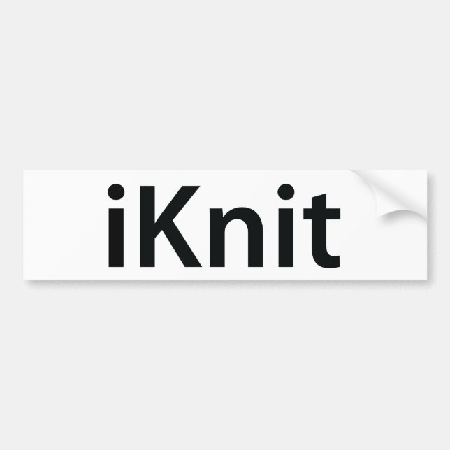 iKnit Autoaufkleber (Vorne)