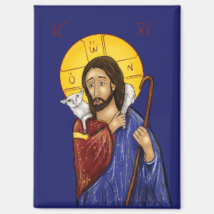 Ikone Christi des Guten Hirten Magnet