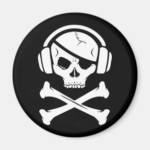 Ikone der Musik-Piraten-Piraterie Anti-RIAA Magnet