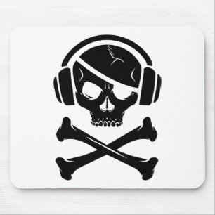 Ikone der Musik-Piraten-Piraterie Anti-RIAA Mousepad