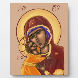 Ikone der Mutter Gottes Fotoplatte