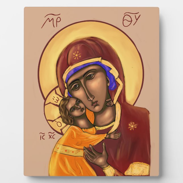 Ikone der Mutter Gottes Fotoplatte (Vorderseite)