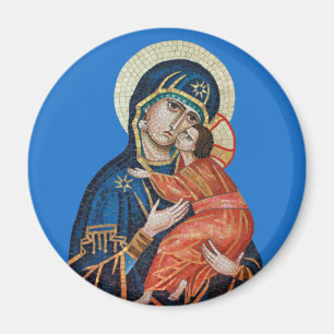 Ikone des Theotokos runden Magneten Magnet