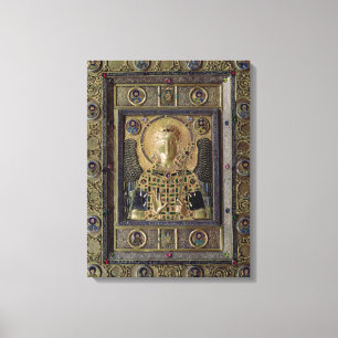 Ikone, die den Erzengel Michael darstellt Leinwanddruck