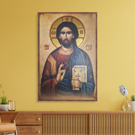 Ikone von Jesus Christus Leinwanddruck